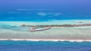 Aerial view of Emboodhu Finolhu Island