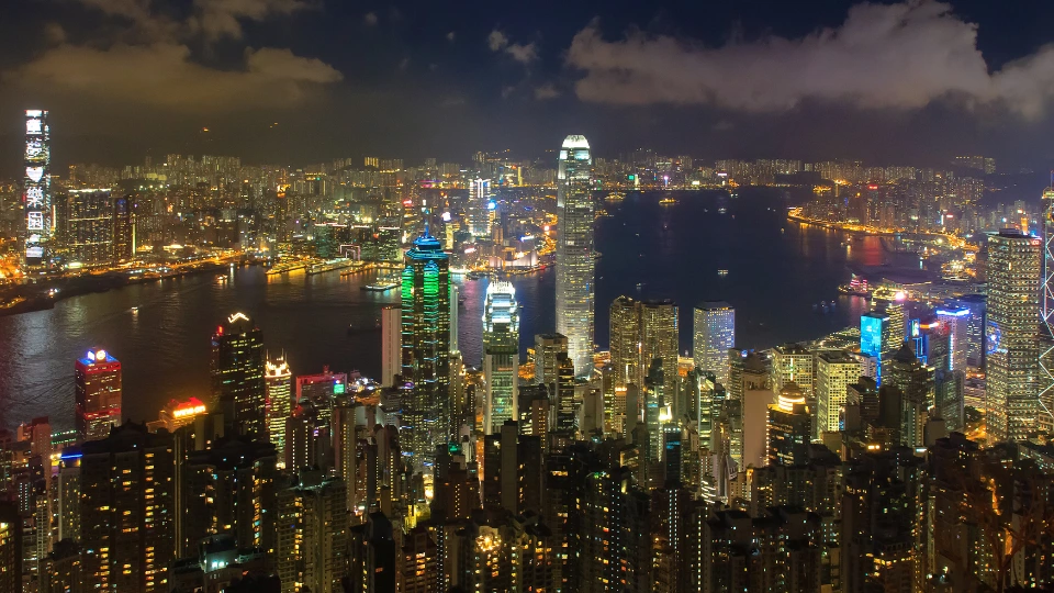A view of Hong Kong from Victoria Peak