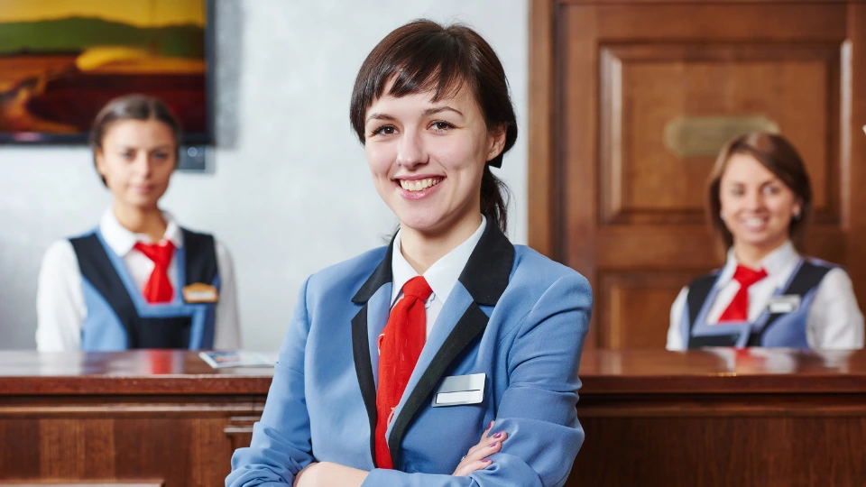 front desk associate of front office of a hotel