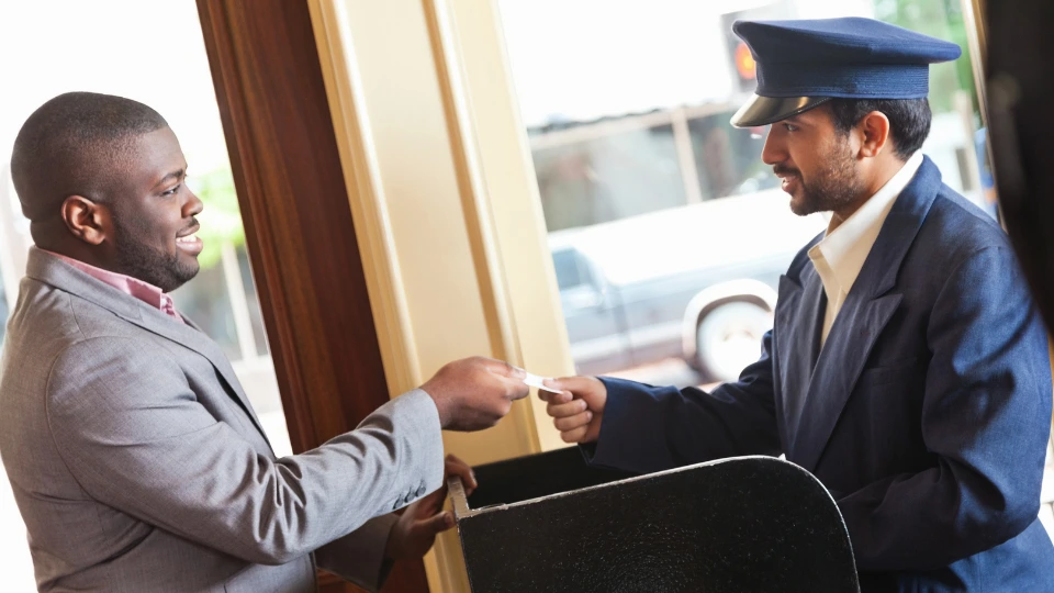valet service or car parking in hotel