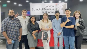 Dianne, Assistant Manager - Marketing visits London School of Business and Finance in Singapore